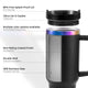 Pastel Blue to Iridescent Glow in the Dark Stainless Steel Tumbler with Handle (40oz)