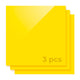 3mm Yellow Opaque Glossy Acrylic Sheet Plexiglass (3pcs)-YAC023