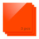 3mm Carrot Orange Opaque Glossy Acrylic Sheet Plexiglass for Diode Laser Cutting (3pcs)