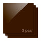 3.18mm Brown Opaque Glossy Acrylic Sheet for Diode Laser Cutting (3pcs)