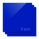 3.18mm Deep Blue Opaque Glossy Acrylic Sheet Plexiglass (3pcs)