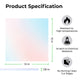 3.18mm Clear Iridescent Transparent Blue Film Frosted Acrylic Plexiglass (3pcs)