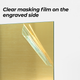 1.3mm Laser Engraving Two-Tone Plastic Sheet Gold to Black (5pcs)
