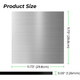 1.27mm Laser Engraving Two-Tone Plastic Sheet Silver to Black Brushed (5pcs)