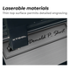 1.27mm Laser Engraving Two-Tone Plastic Sheet Silver to Black Brushed (5pcs)