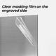 1.27mm Laser Engraving Two-Tone Plastic Sheet Silver to Black Brushed (5pcs)