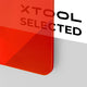 3.18mm Red Glitter Translucent Glossy Acrylic Sheet (3pcs)