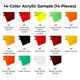 3.18mm Diode Laser Cutting Acrylic Sample Set (14pcs)