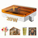 xTool M2 20W Color Craft Laser Engraver, with Full-Color CMYK Inkjet Printer, Built-in Dual Cameras, Class 1 Enclosed Safe Laser Engraving Machine for Wood, Leather, Felt, Fabric, Paper, DIY Crafts