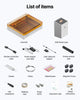 xTool M2 20W Color Craft Laser Engraver, with Full-Color CMYK Inkjet Printer, Built-in Dual Cameras, Class 1 Enclosed Safe Laser Engraving Machine for Wood, Leather, Felt, Fabric, Paper, DIY Crafts