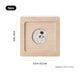 Square Rubber Wood LED Light Base with Groove