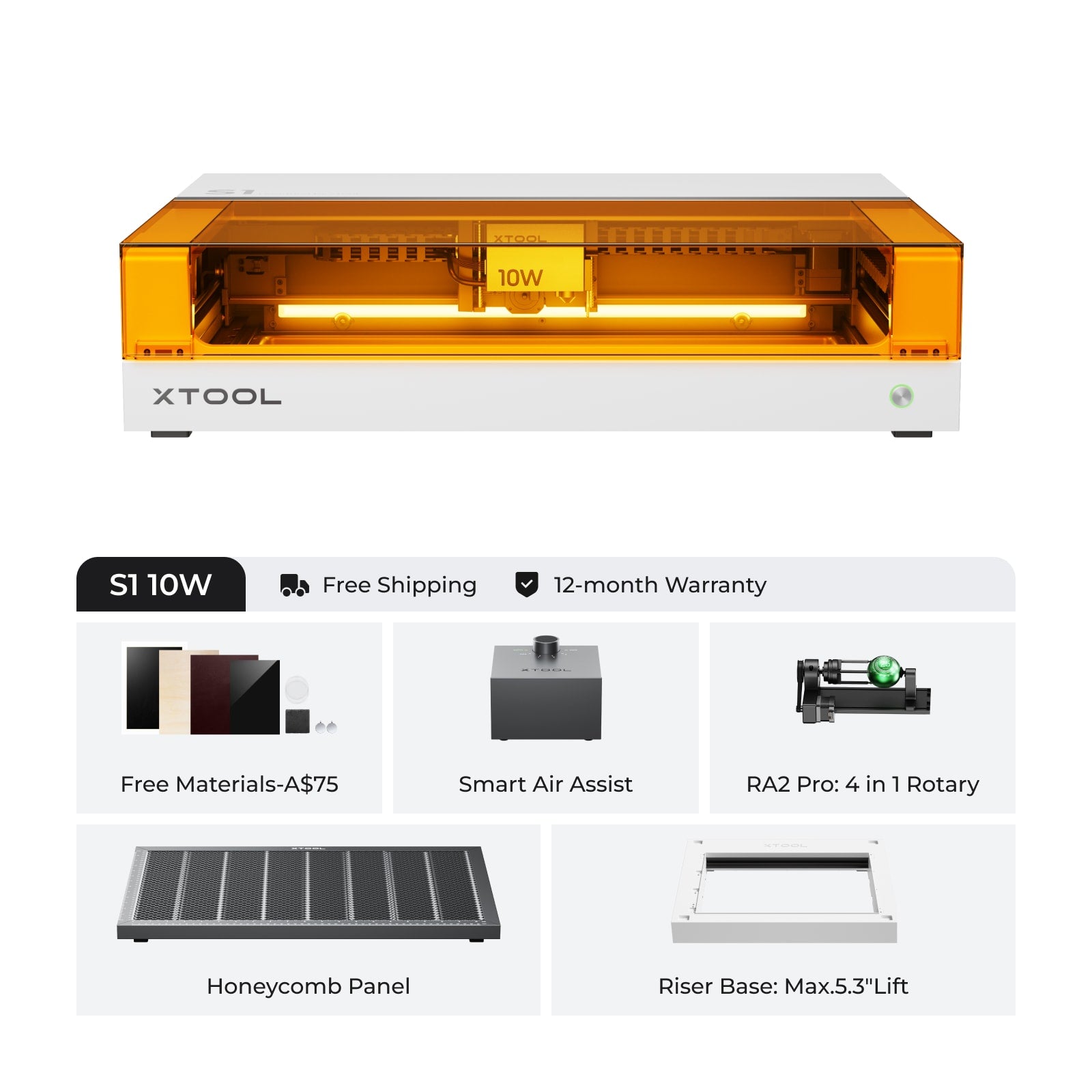 xTool S1 Enclosed Diode Laser Cutter