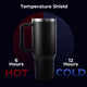 White to Iridescent Stainless Steel Tumbler with Removable Handle (40oz)