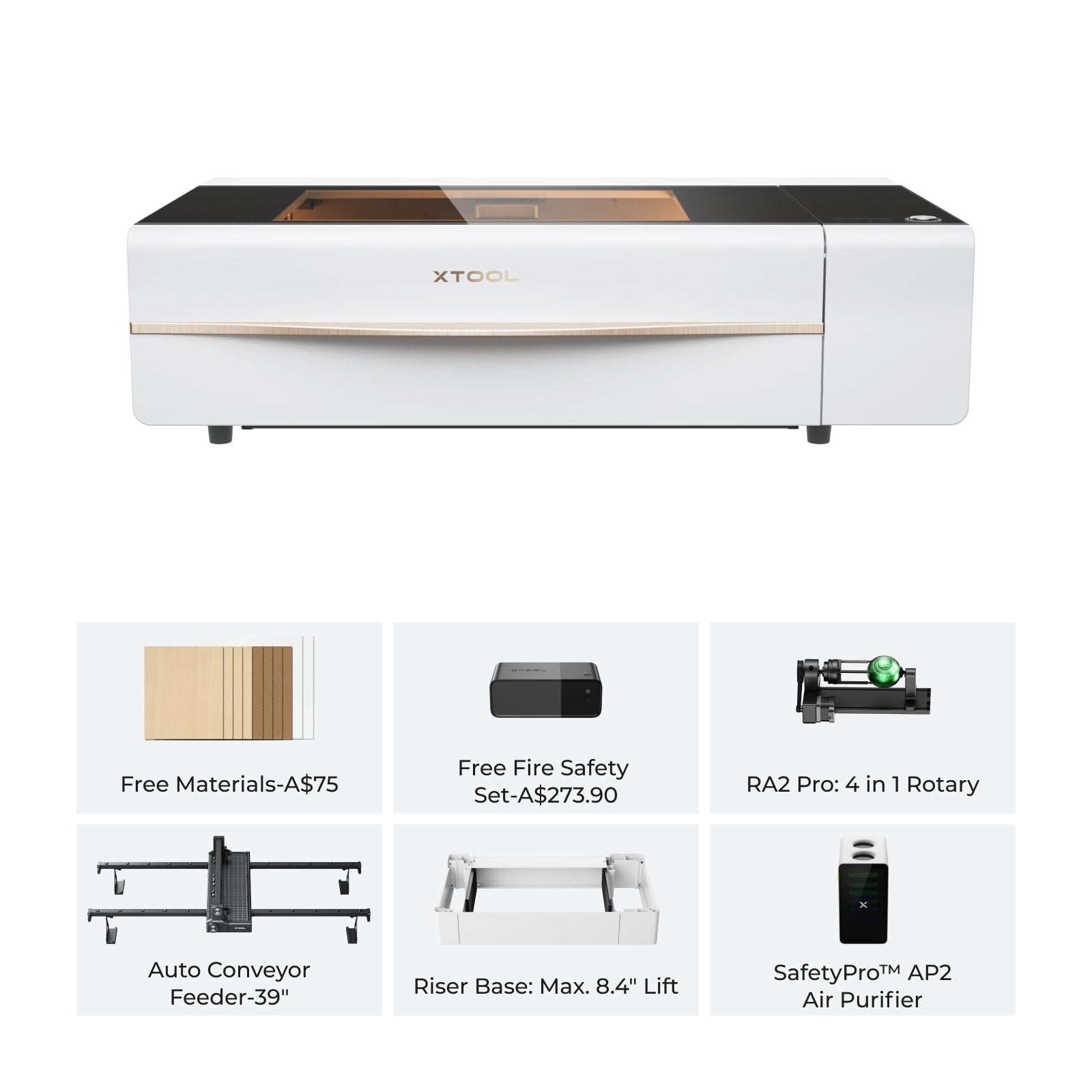 xTool P2S 55W Desktop CO2 Laser Cutter