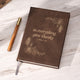 Brown to Gold Laserable PU Notebook