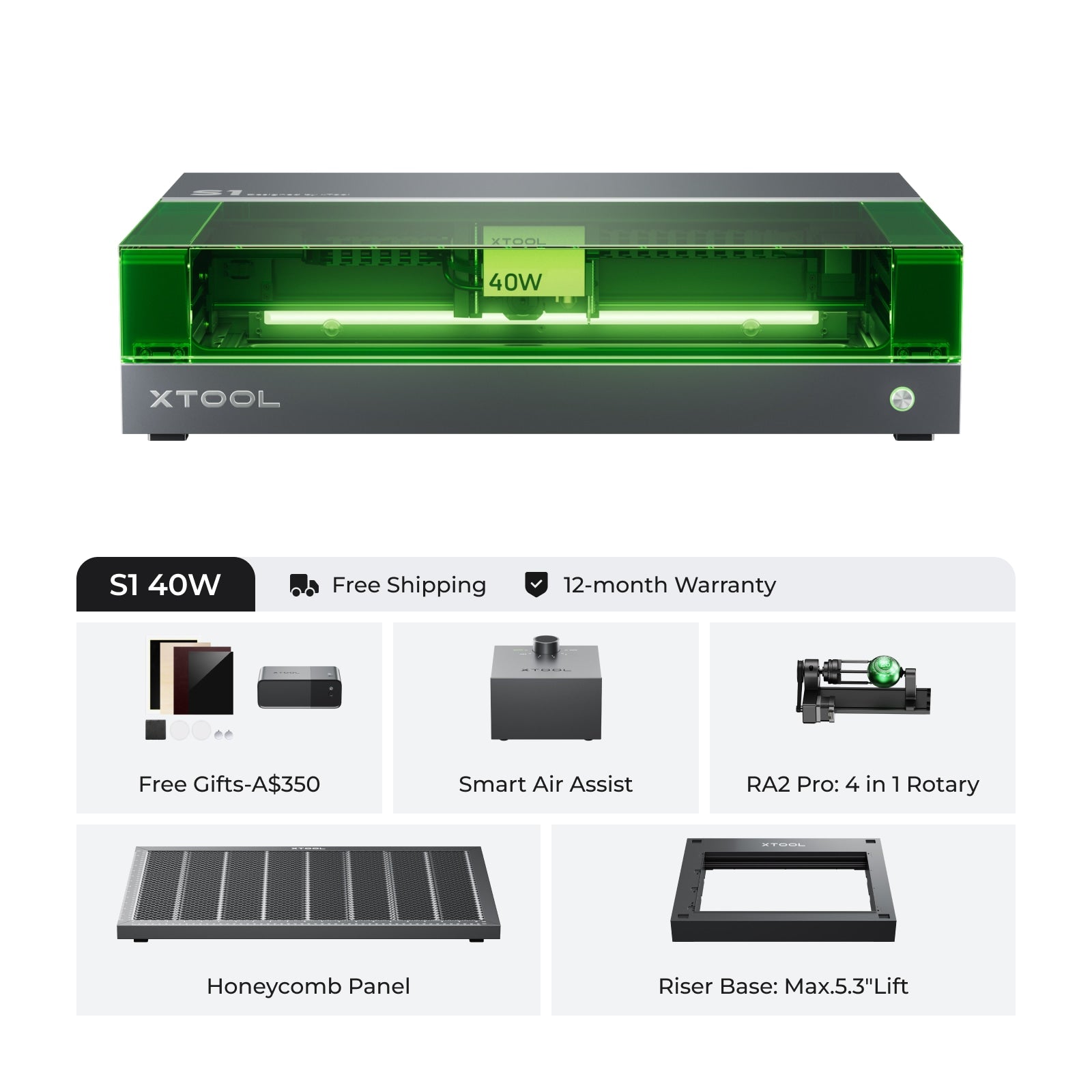 xTool S1 Enclosed Diode Laser Cutter