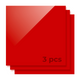 3.18mm Red Opaque Glossy Acrylic Sheet Plexiglass for Diode Laser Cutting (3pcs)