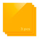 3.18mm Chrome Yellow Opaque Glossy Acrylic Sheet for Diode Laser Cutting (3pcs)