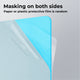 3mm Blue Glitter Translucent Glossy Acrylic Sheet Plexiglass (2pcs)
