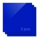 3.18mm Deep Blue Opaque Glossy Acrylic Sheet Plexiglass (3pcs)