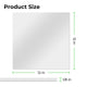 3.18mm Silver Mirror Acrylic Sheet Plexiglass (5pcs)