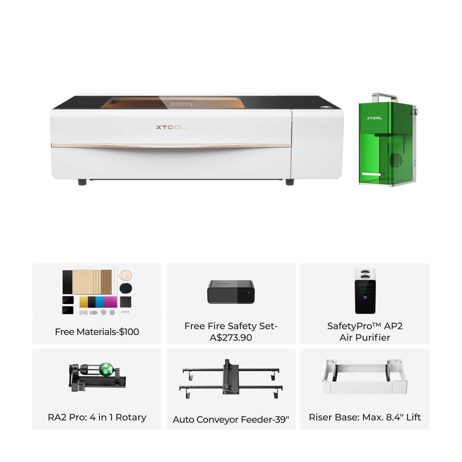 xTool P2S 55W Desktop CO2 Laser Cutter