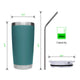 20oz River Green Stainless Steel Coffee Tumbler for Laser Engraving