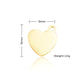 Heart-Shaped Electroplated Multicolor Pendant (30pcs)