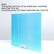 3mm Iridescent Blue Striped Transparent Acrylic Plexiglass (3pcs)