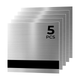 1.27mm Laser Engraving Two-Tone Plastic Sheet Silver to Black Brushed (5pcs)