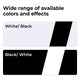 3.18mm Black to White Two-Tone Acrylic Sheet Plexiglass (3pcs)