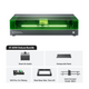 xTool S1 40W Laser Engraver & Cutter with Air Assist & Honeycomb Bed – 23.93