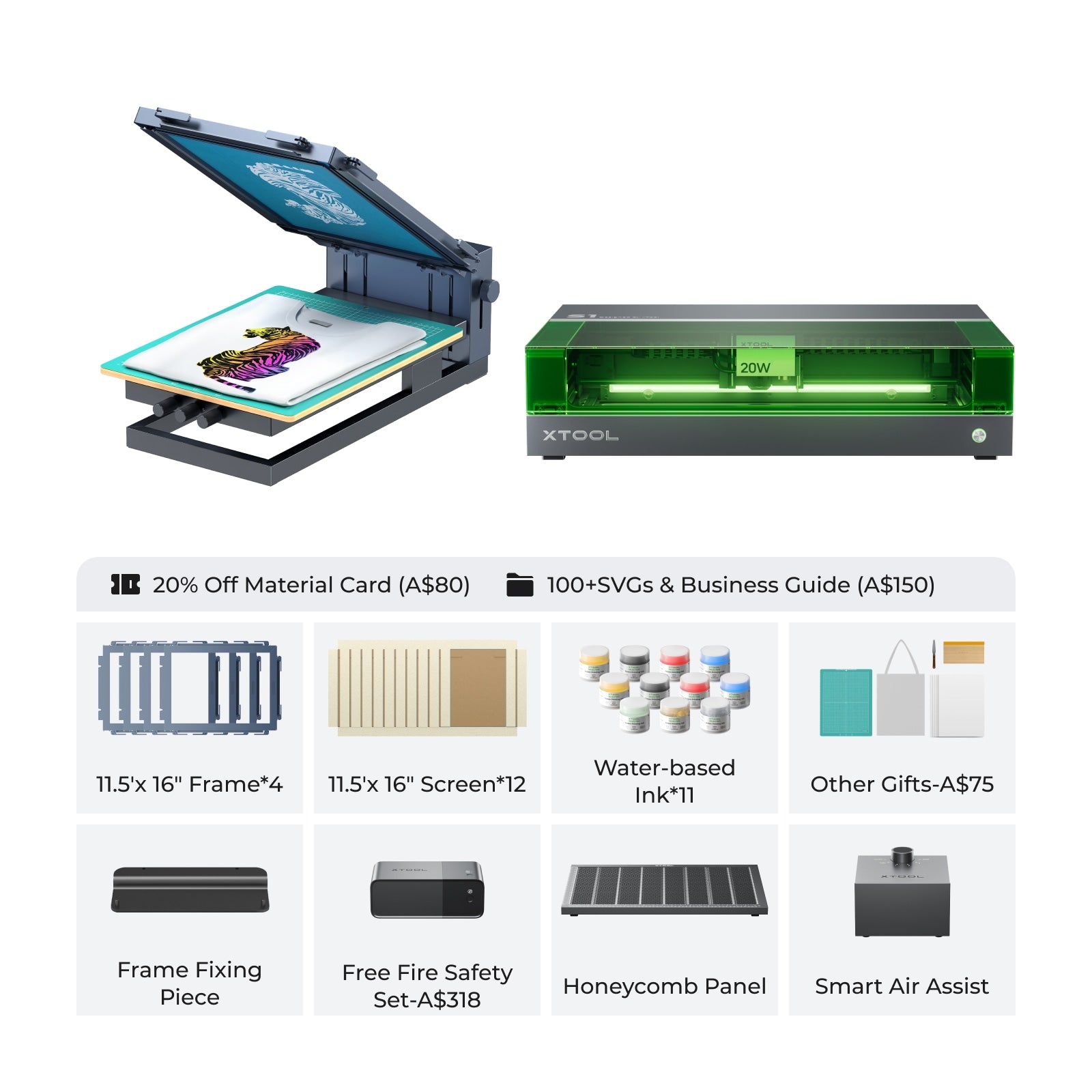 xTool Screen Printer: 1st Screen Printing Solution with Laser