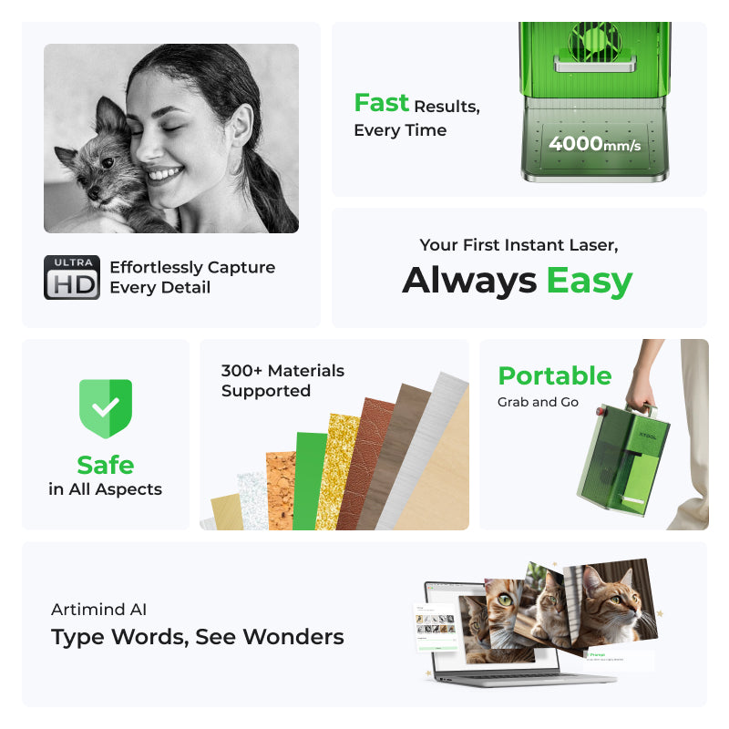 xTool F1: Fastest Portable Laser Engraver with IR + Diode Laser