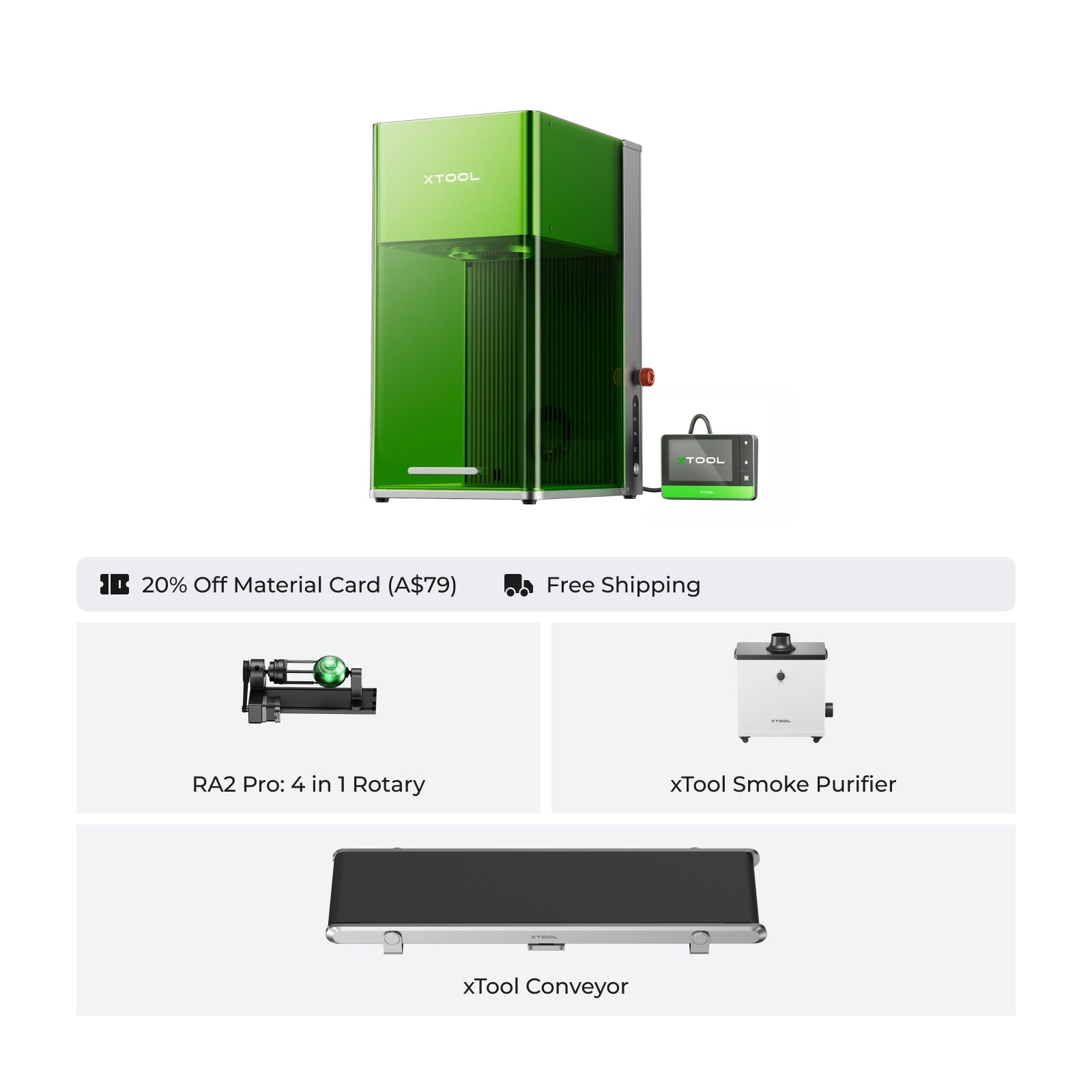 xTool F1 Ultra 20W Fiber & Diode Dual Laser Engraver