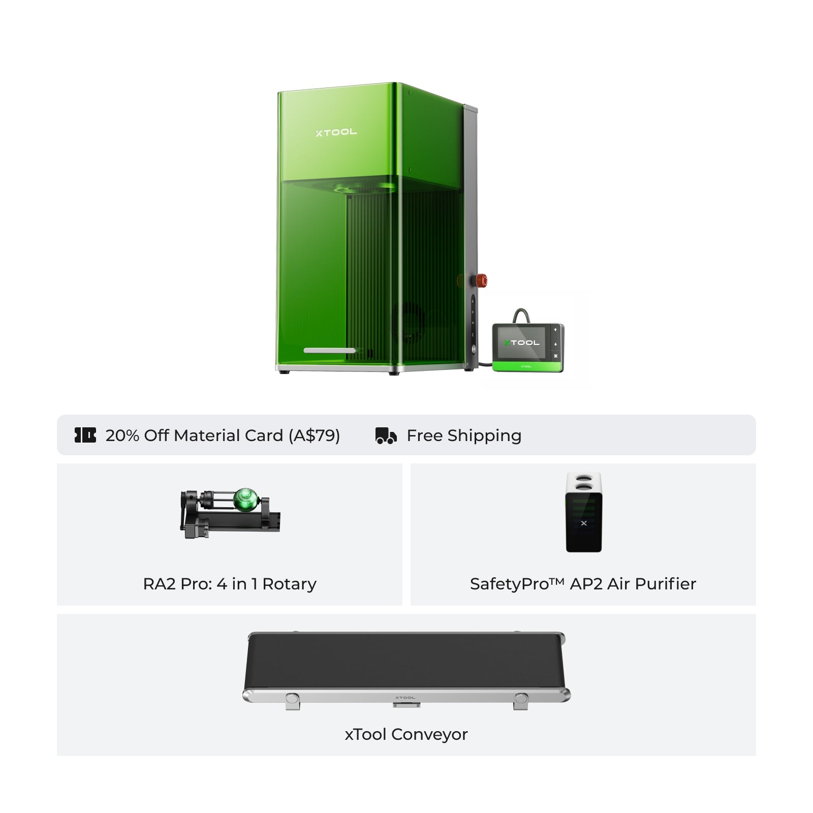 xTool F1 Ultra 20W Fiber & Diode Dual Laser Engraver