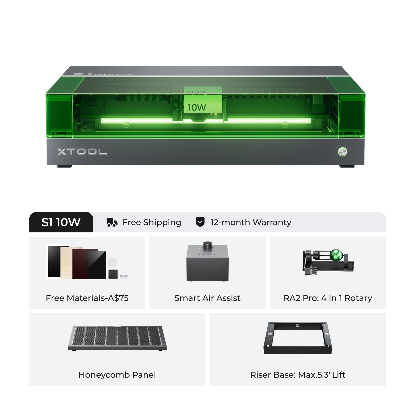 xTool S1 Enclosed Diode Laser Cutter