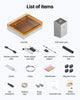 xTool M2 10W Laser Engraver, Built-in Dual Cameras, Class 1 Enclosed Safe Laser Engraving Machine for Home DIY Craft on Wood, Leather, Felt, Fabric, Paper