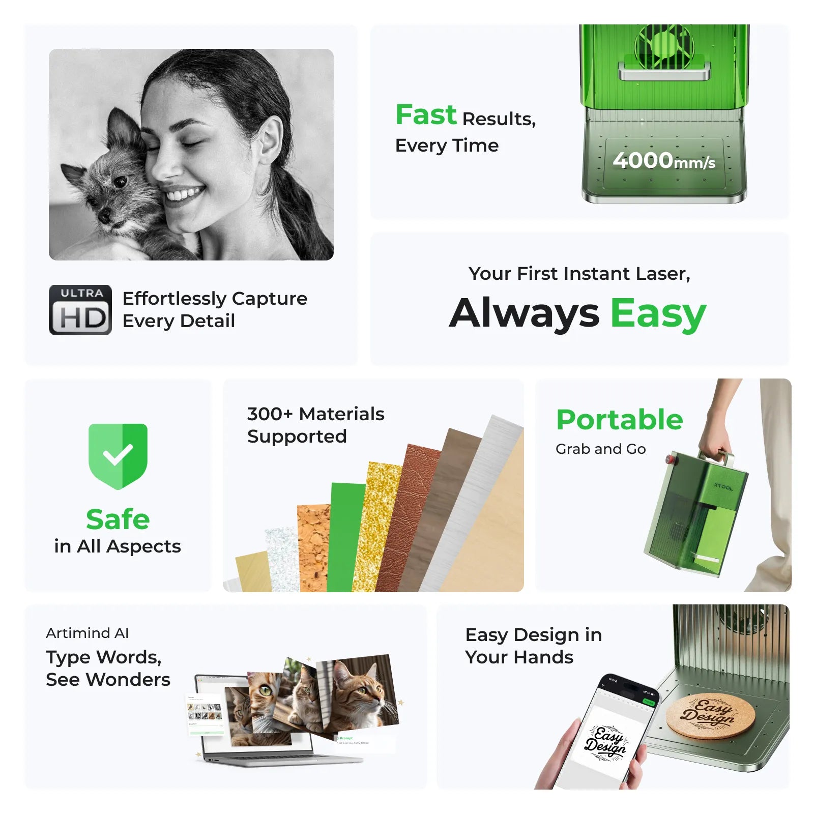 xTool F1: Fastest Portable Laser Engraver with IR + Diode Laser