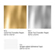 Gold and Silver Foil Transfer Paper for xTool M1 Ultra Hot Foil Pen (20pcs)