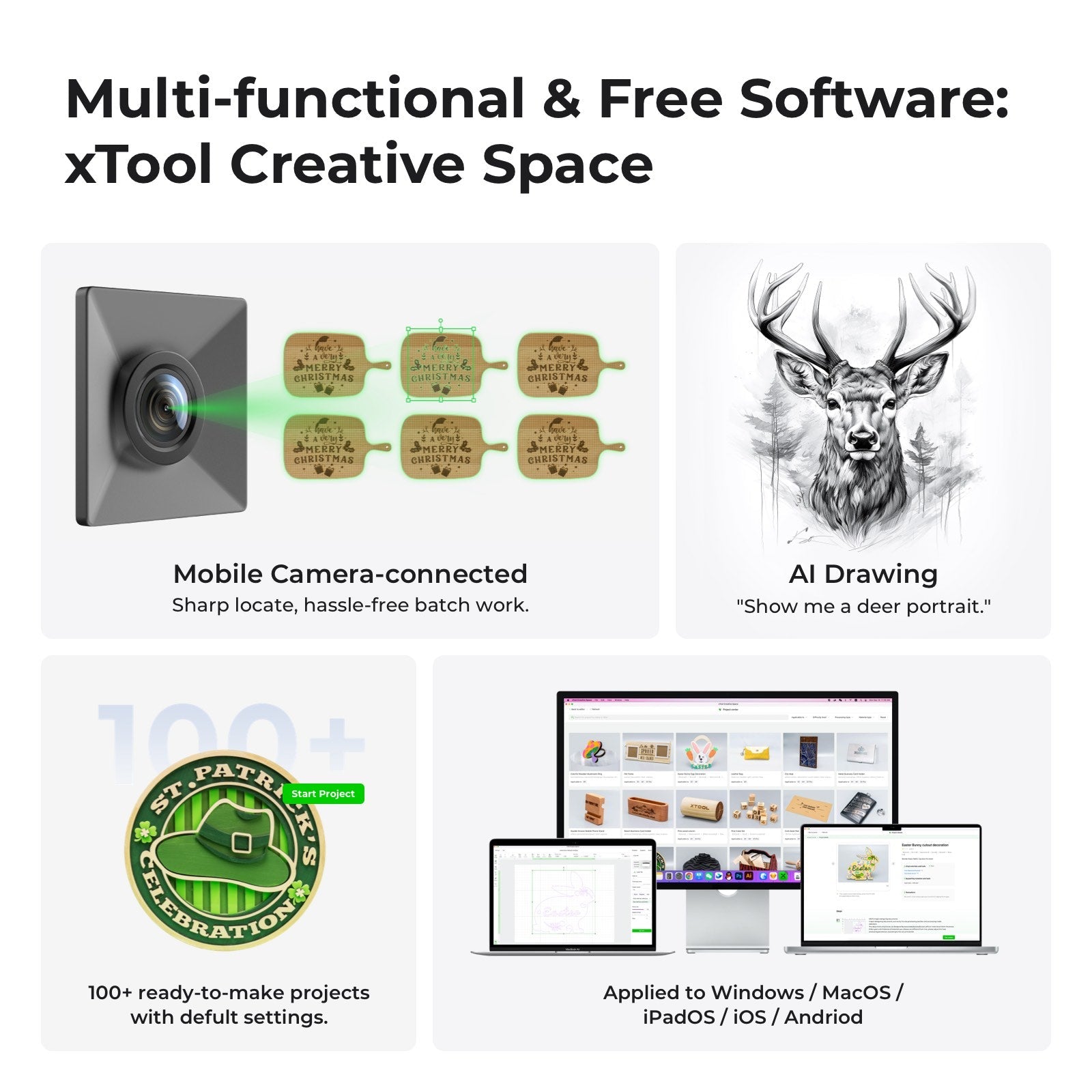 xTool D1 Pro Desktop Laser Engraver Cutting Machine 5W/10W/20W